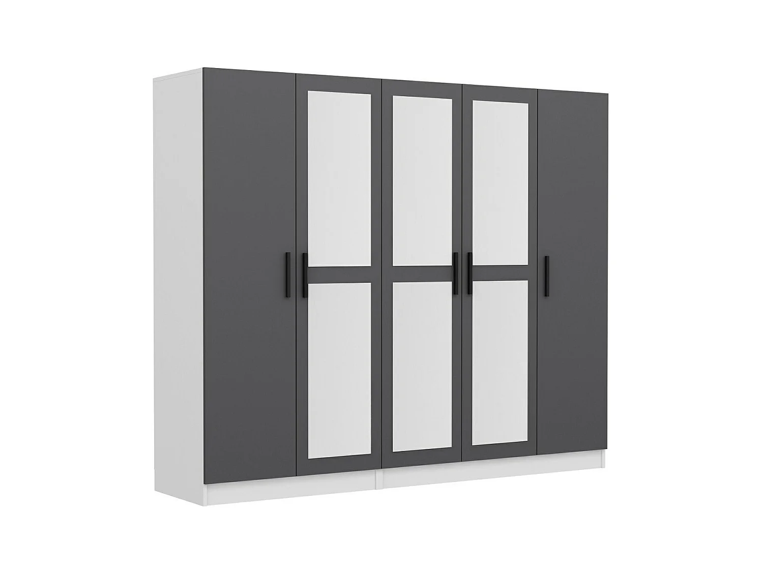 Armario Kale-5063 antracita 225x210x52 cm