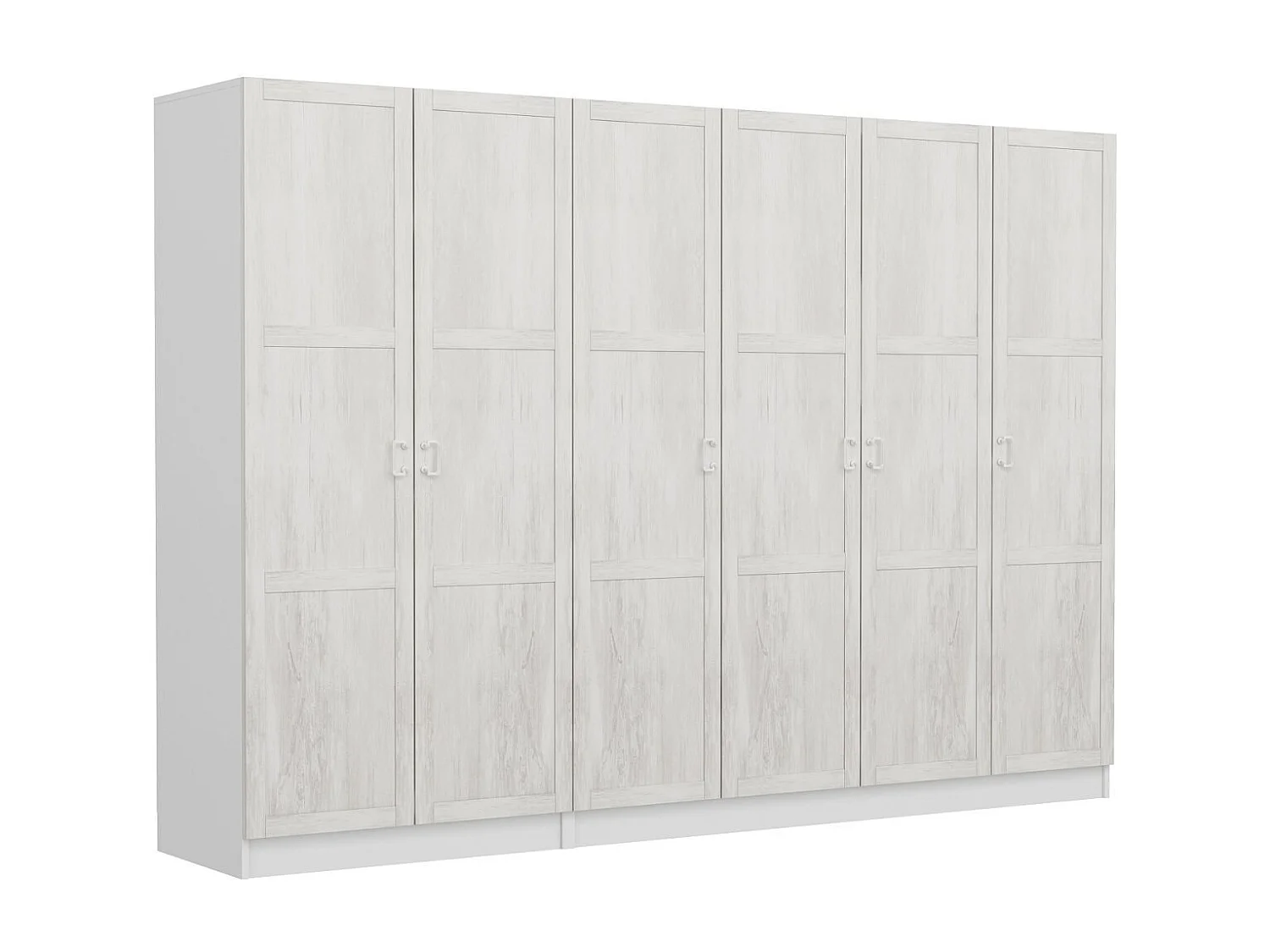 Armoire 6 portes modèle 2 Parai L270xH190cm Blanc