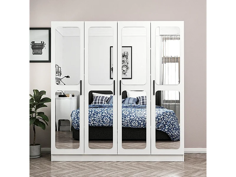 Armario Kale-3815 blanco 180x210x52 cm