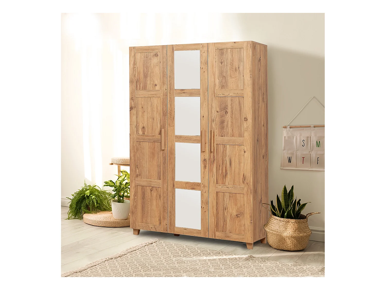 Armario Hedera 2 color pino atlántico 100x180x40 cm