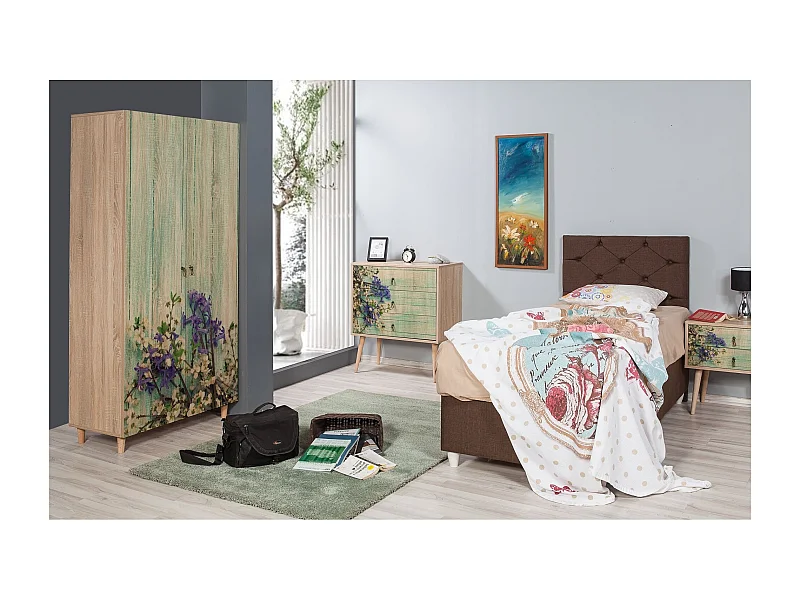 Armario Stil-727 sonoma color roble 180x180x40 cm