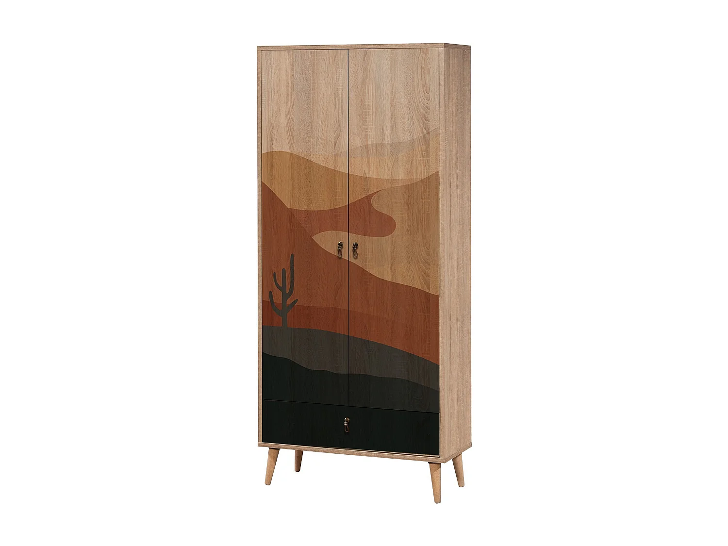 Armario City Desert multicolor 80x190x45 cm