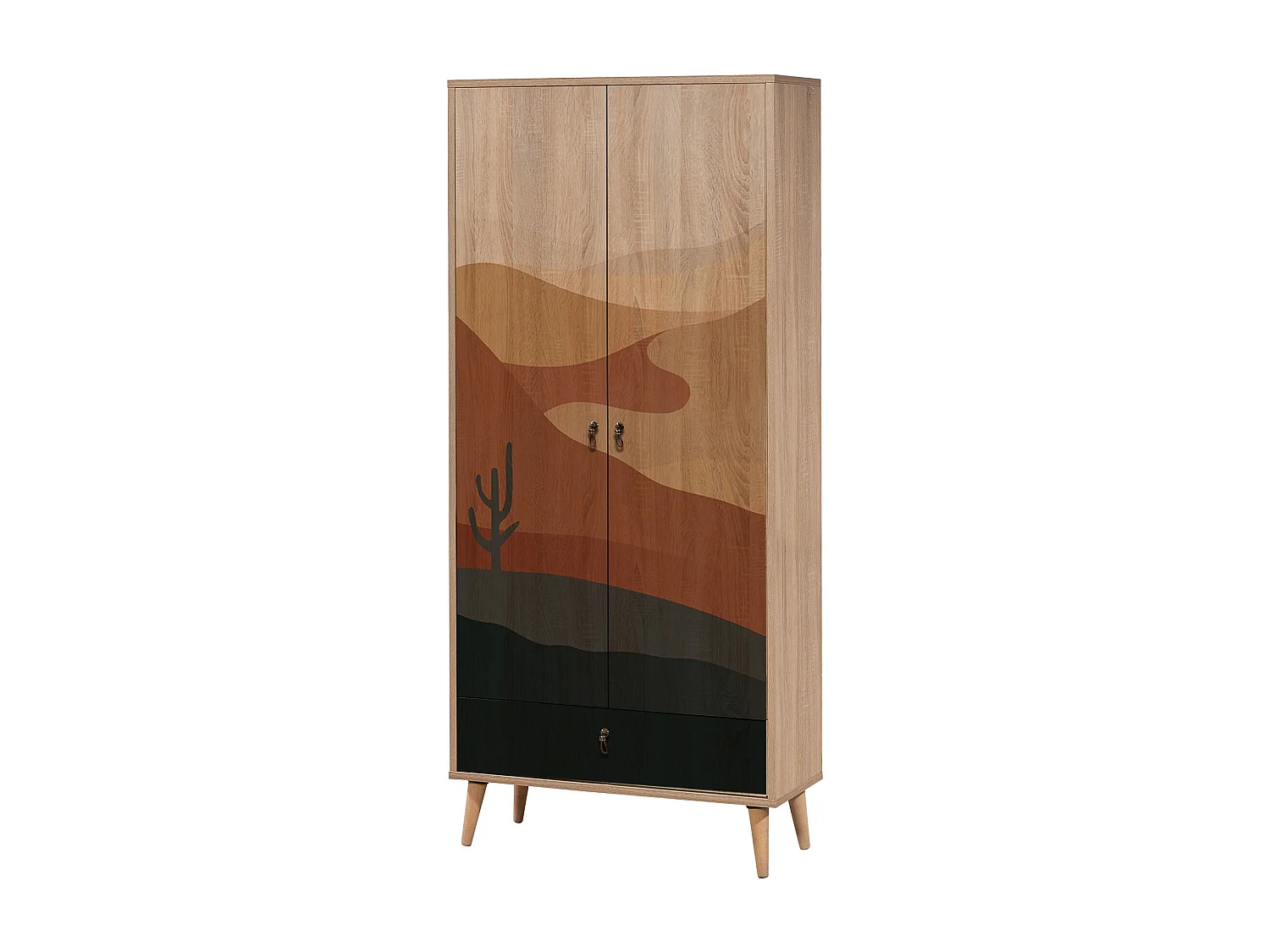 Armario City Desert multicolor 80x190x45 cm
