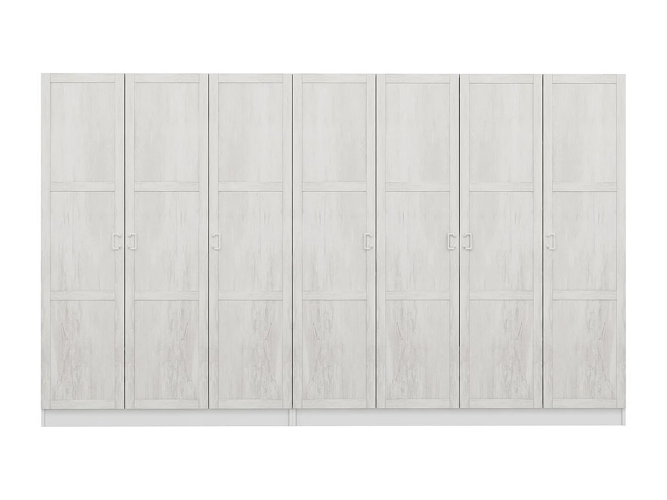 Armoire 7 portes Parai L315xH190cm Blanc