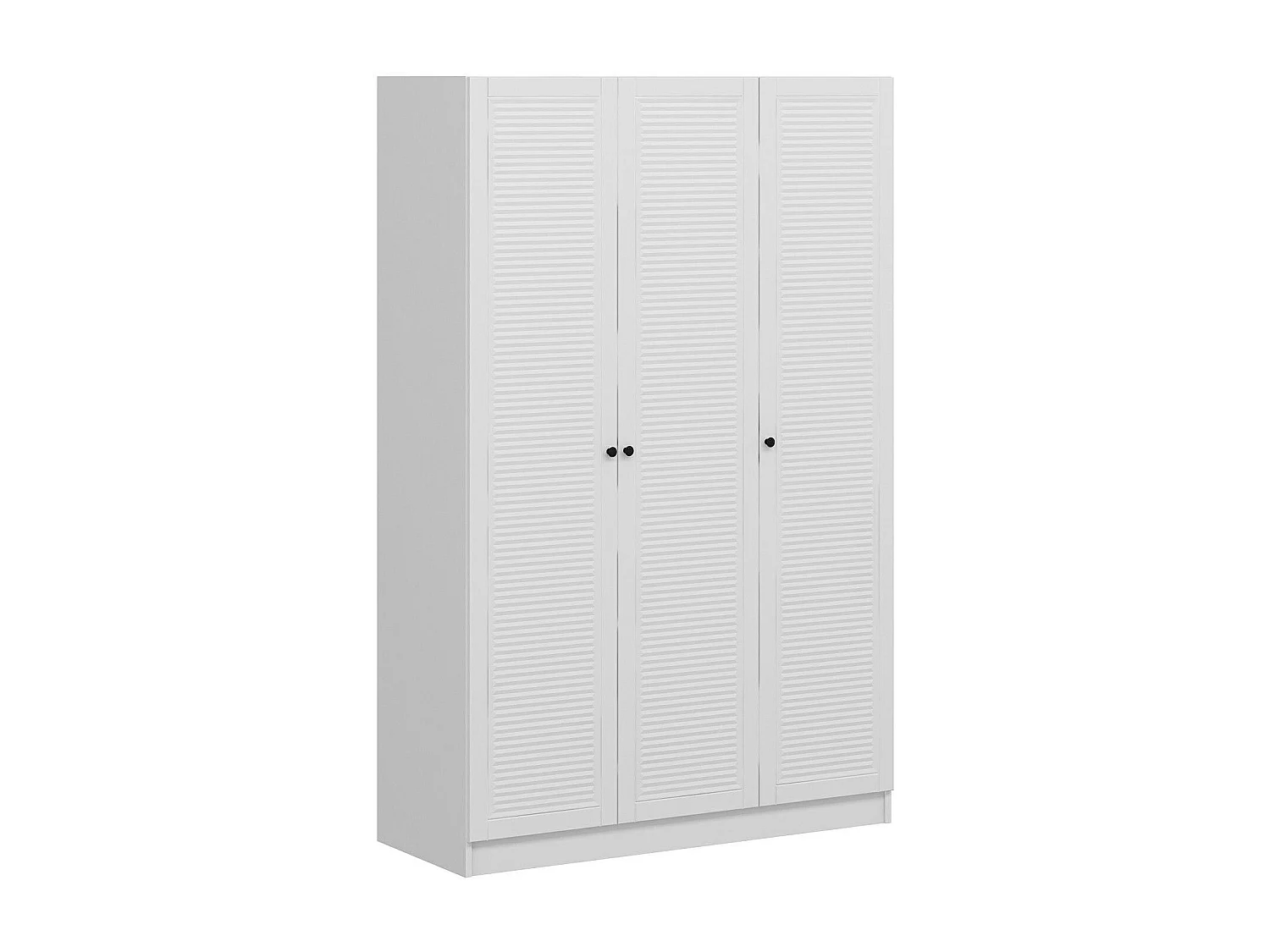 Guardaroba Kailua R110, Bianco, 190x135x52cm, Porte guardaroba: Con cerniere