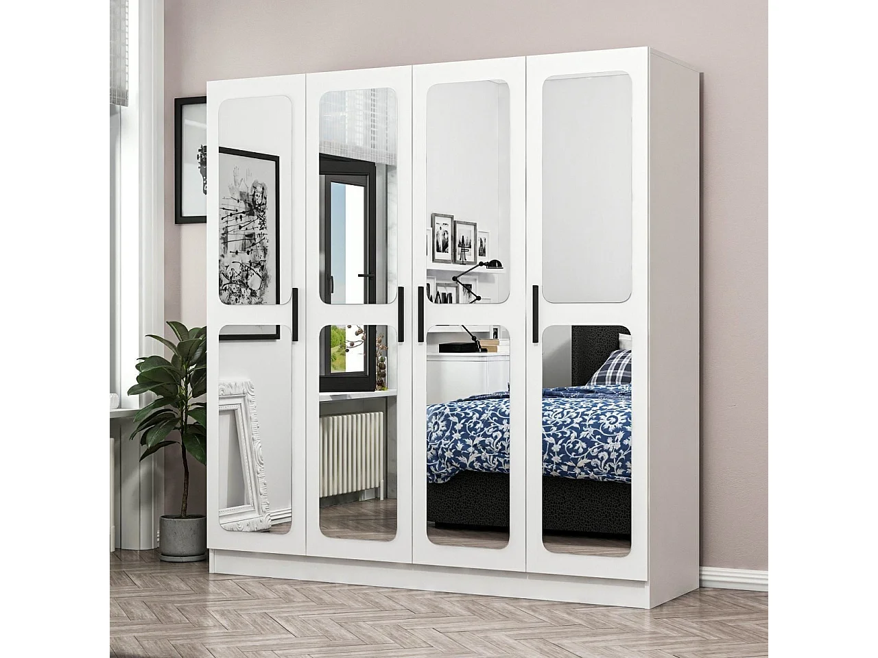 Armario Kale-2437 blanco 180x190x52 cm