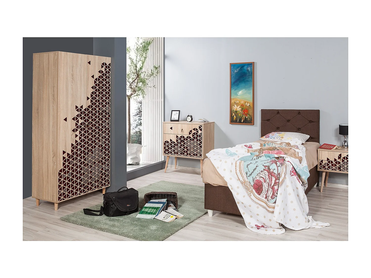 Armario Stil-122 sonoma color roble 90x192x52 cm