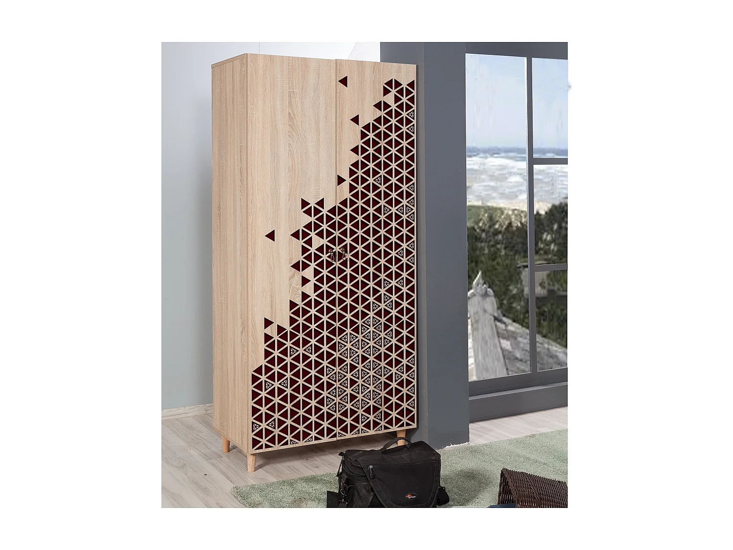 Armario Stil-122 sonoma color roble 90x192x52 cm