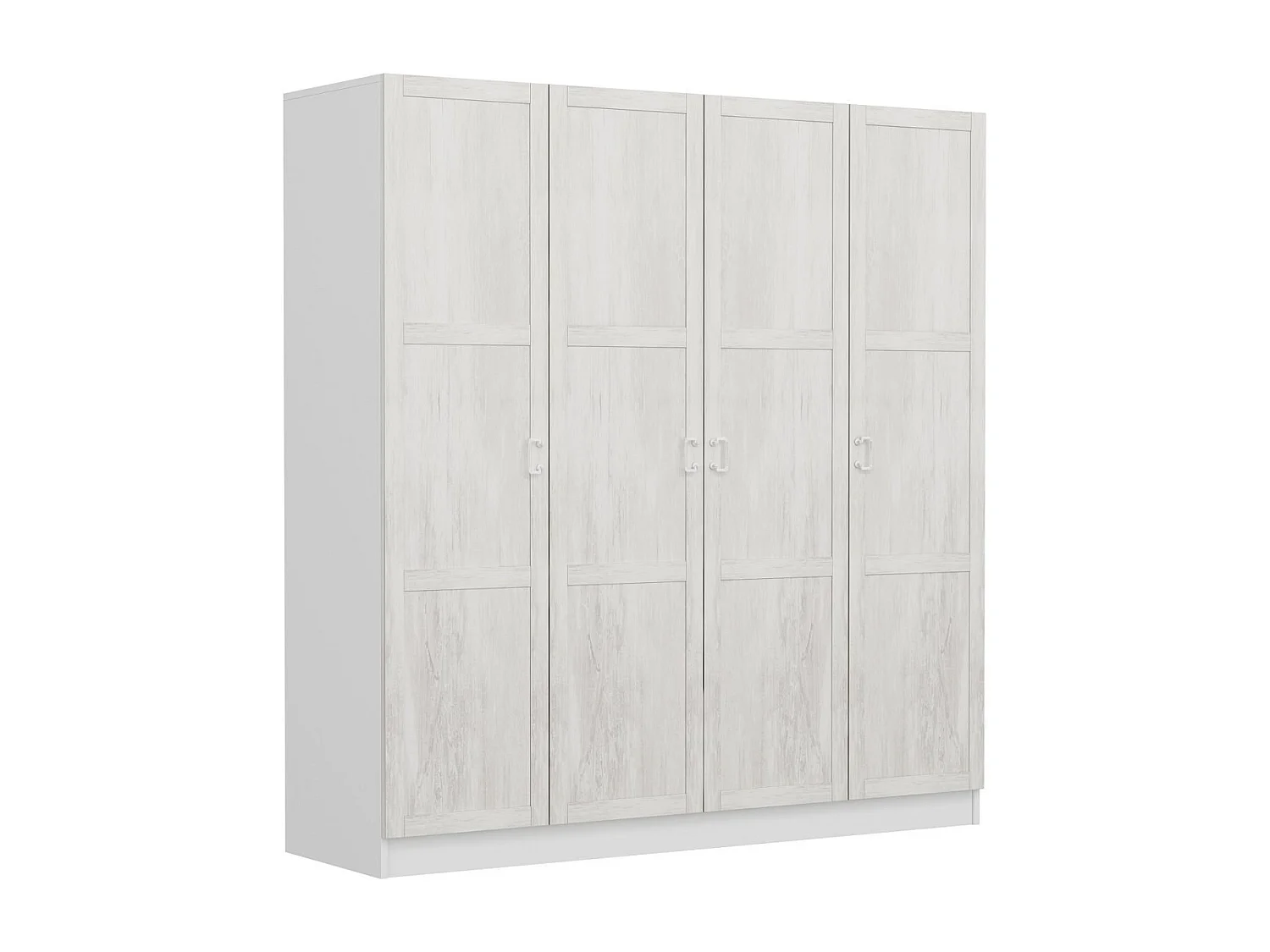 Armoire 4 portes Parai L180xH210cm Blanc