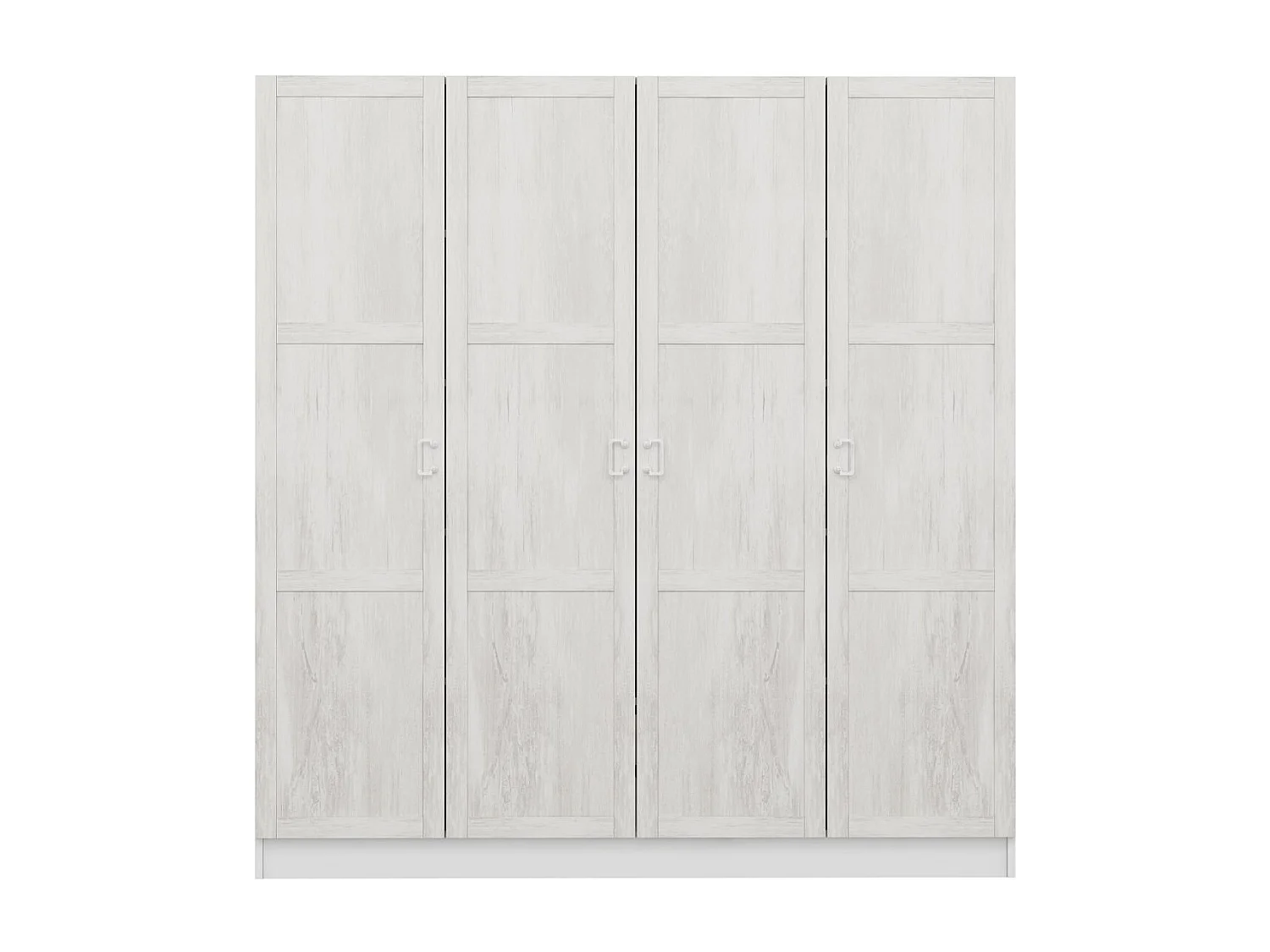 Guardaroba Kailua P113, Rovere sbiancato, 190x180x52cm, Porte guardaroba: Con cerniere