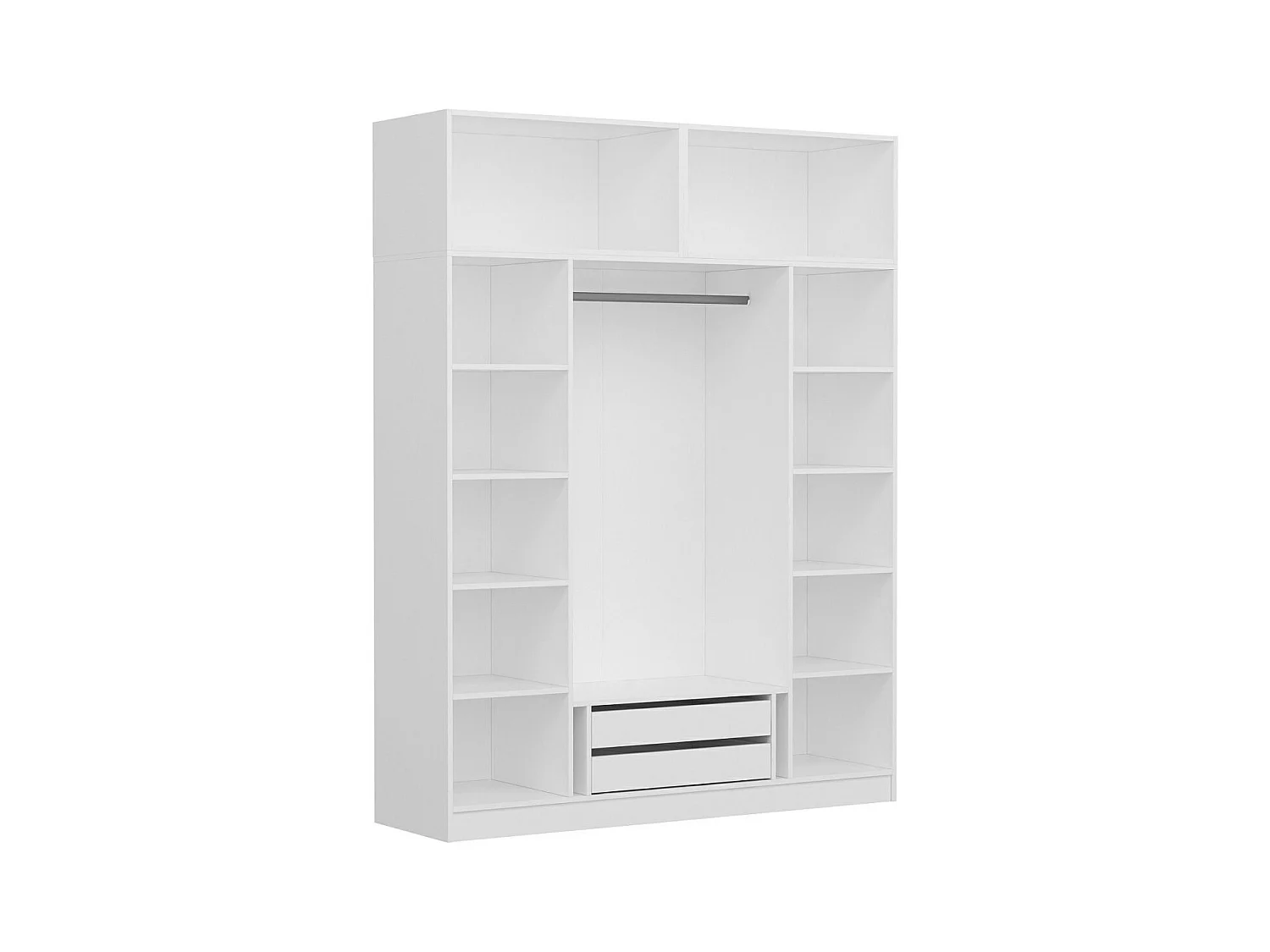 Armario Kale-3940 blanco 180x255x52 cm