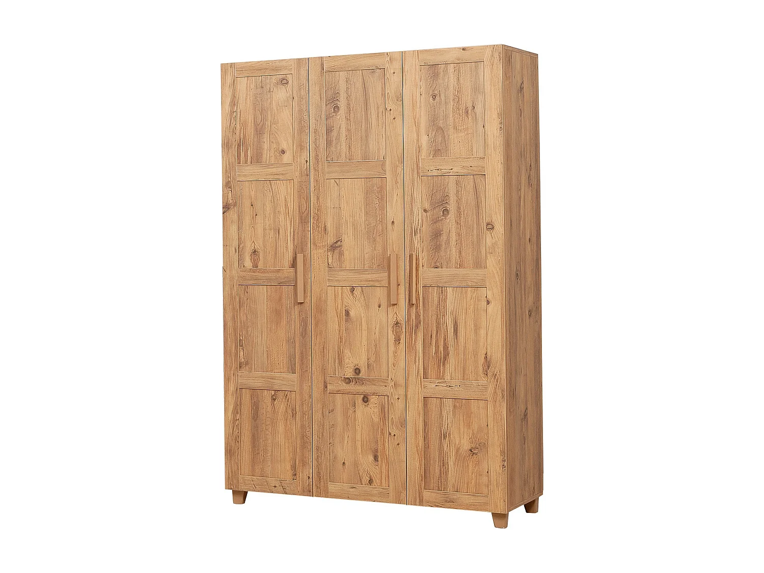 Armoire 3 portes Thoris L120cm Bois clair