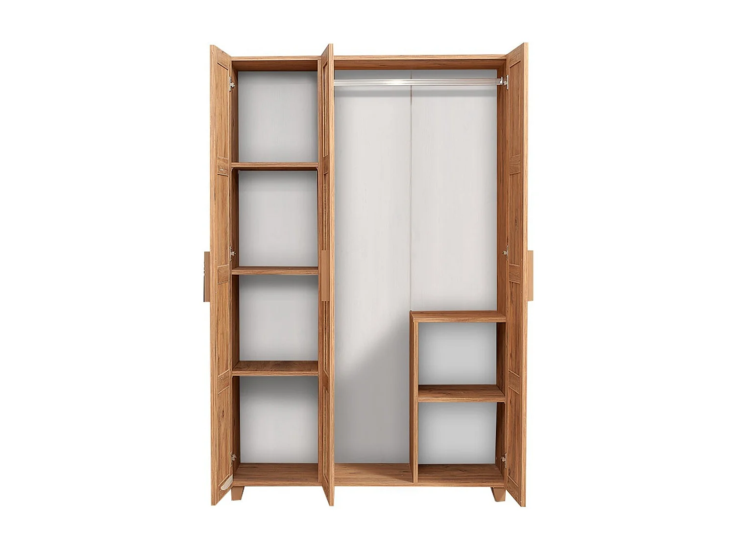 Armoire 3 portes Thoris L120cm Bois clair