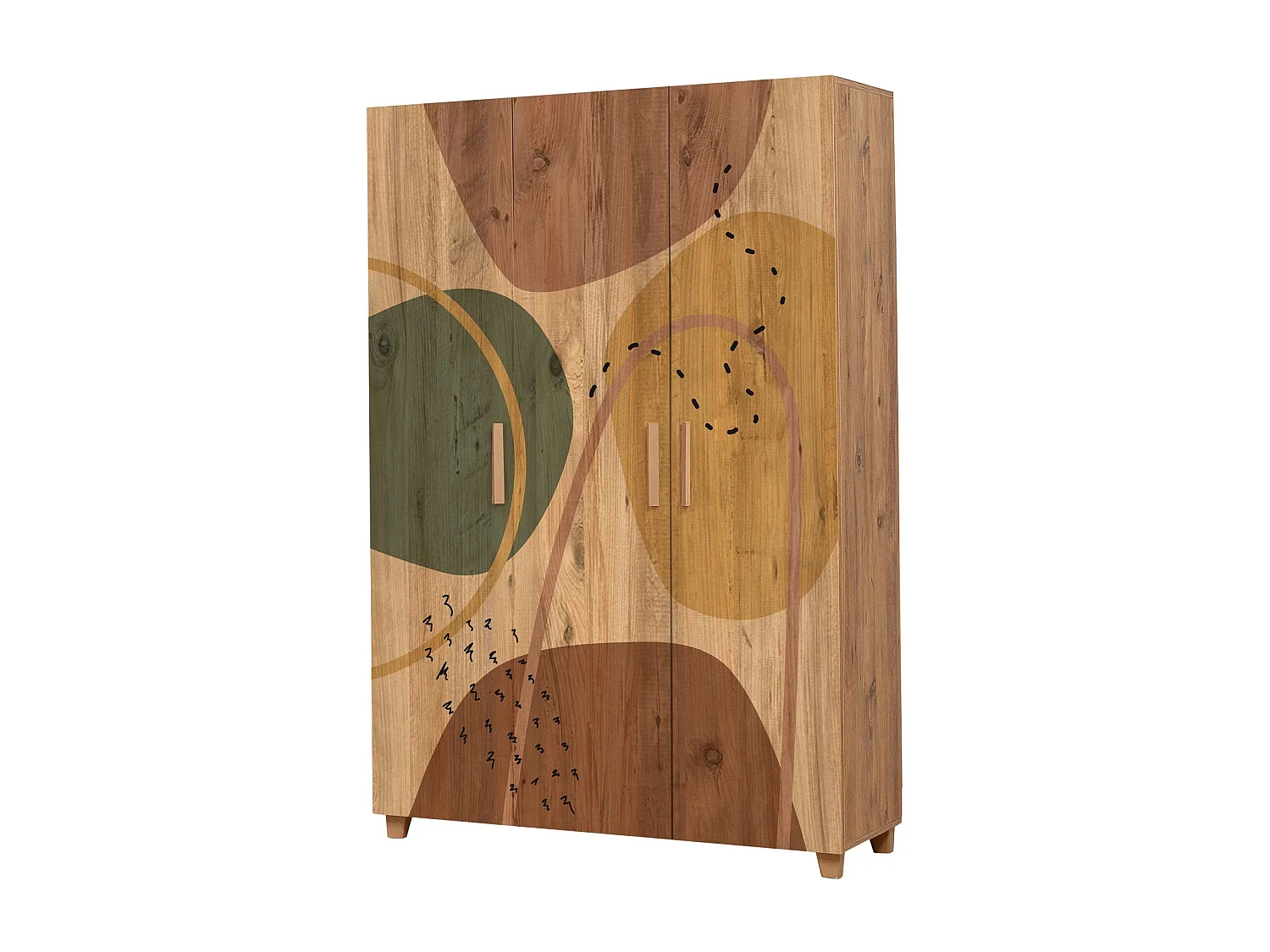 Armario Leva Hedera Form color pino atlántico 170x170x40 cm