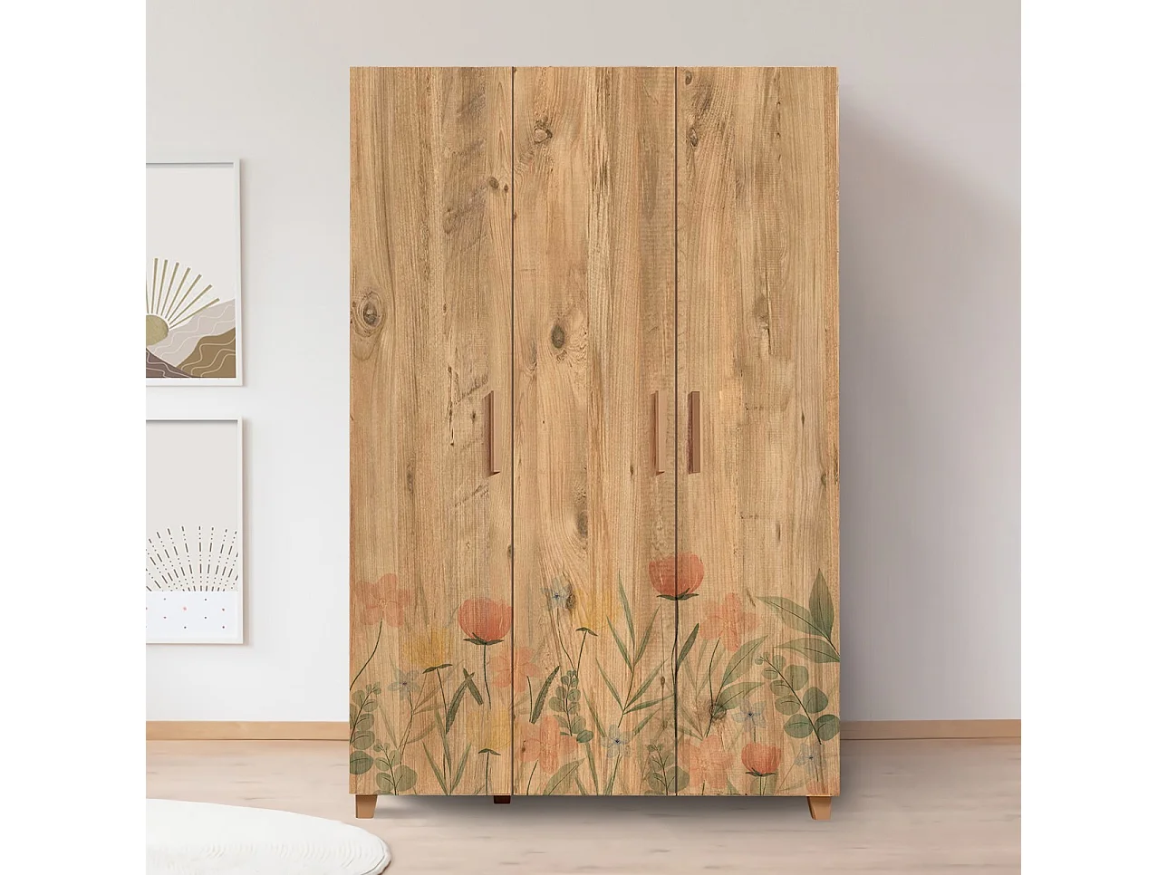 Armario Leva Hedera Tulip color pino atlántico 120x189x48 cm