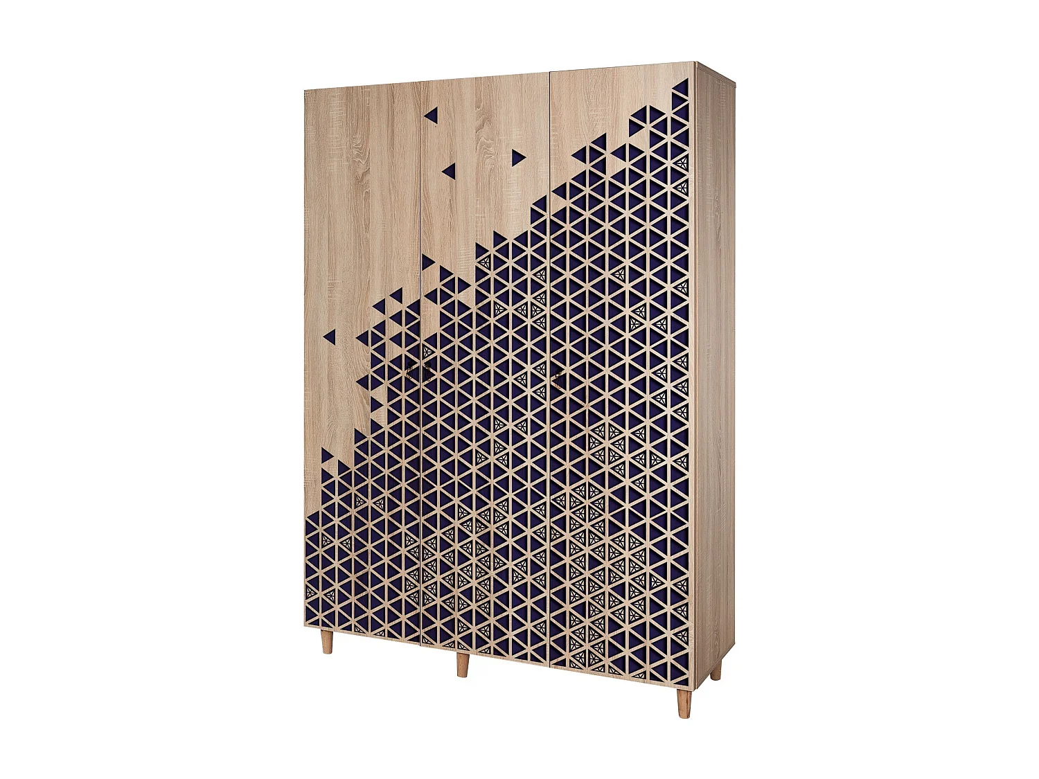 Armario MODE-123 sonoma color roble 135x192x52 cm