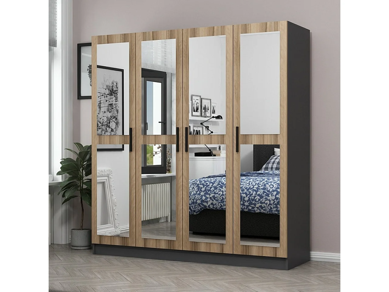 Armario Kale-5116 dore 180x210x52 cm