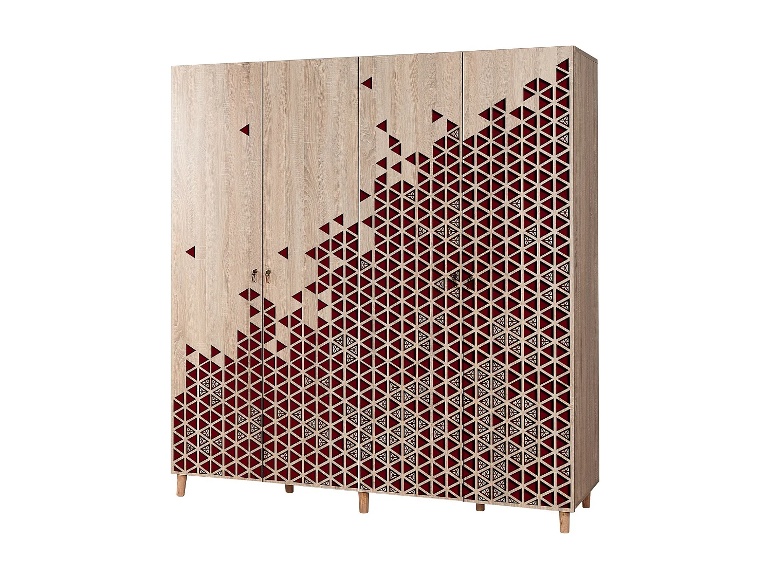 Armario İMAJ-122 sonoma color roble 160x170x40 cm