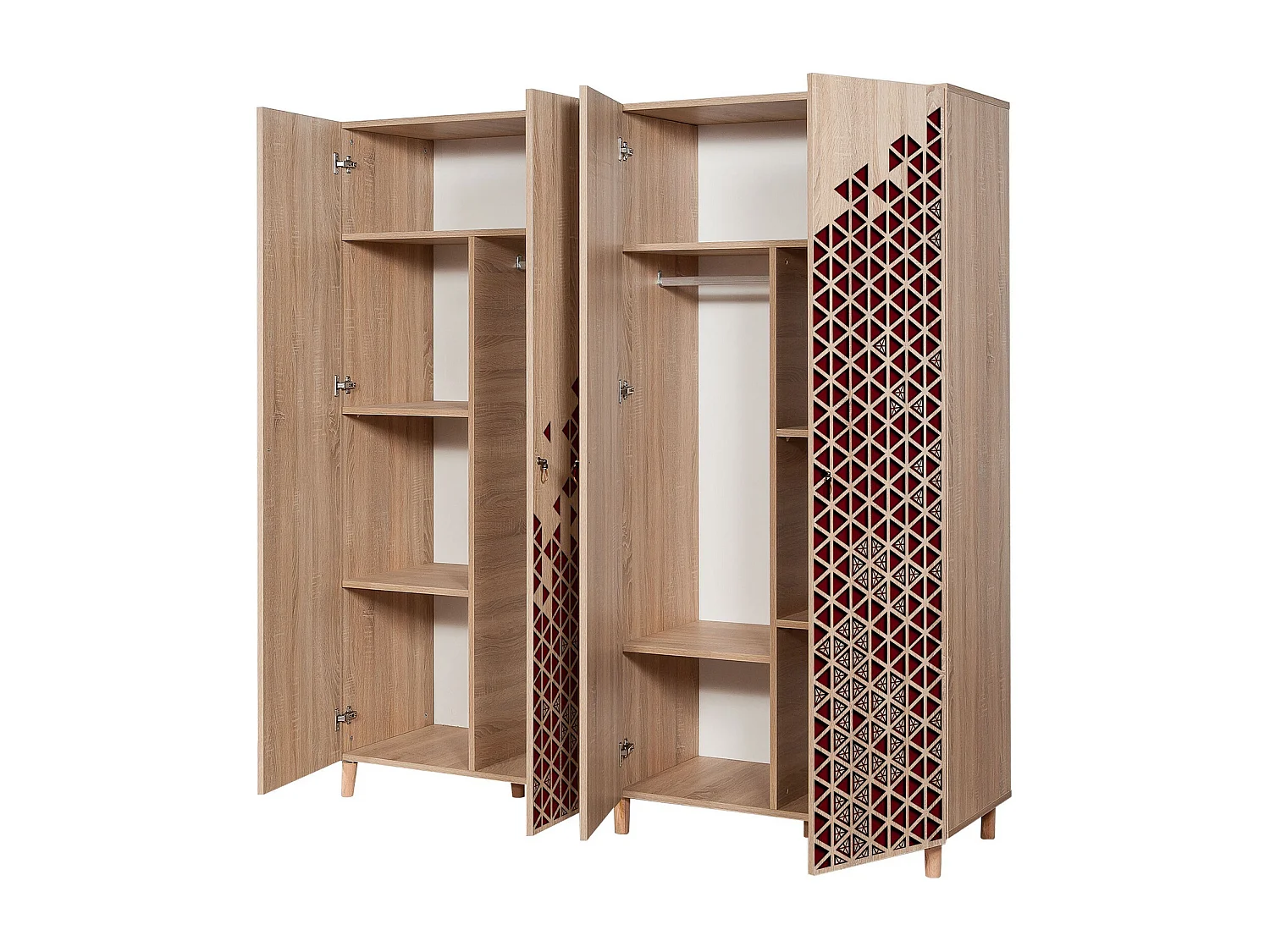 Armario İMAJ-122 sonoma color roble 160x170x40 cm