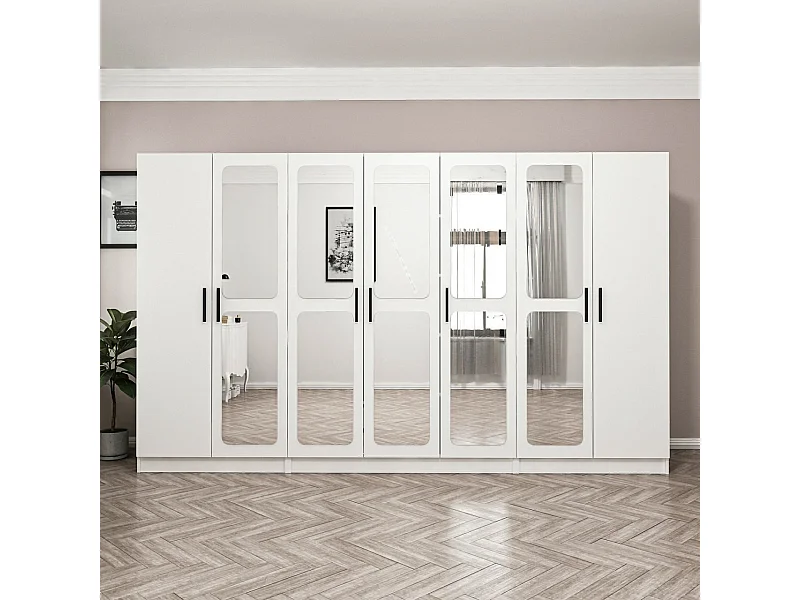 Armario Kale-3822 blanco 315x210x52 cm