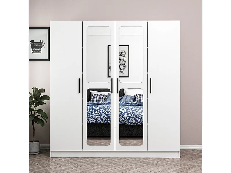 Armario Kale-3814 blanco 180x210x52 cm