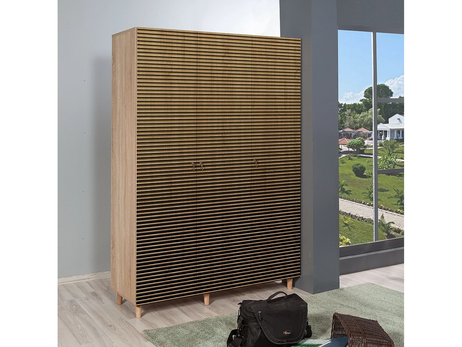 Armario MODE-220 sonoma color roble 180x180x40 cm