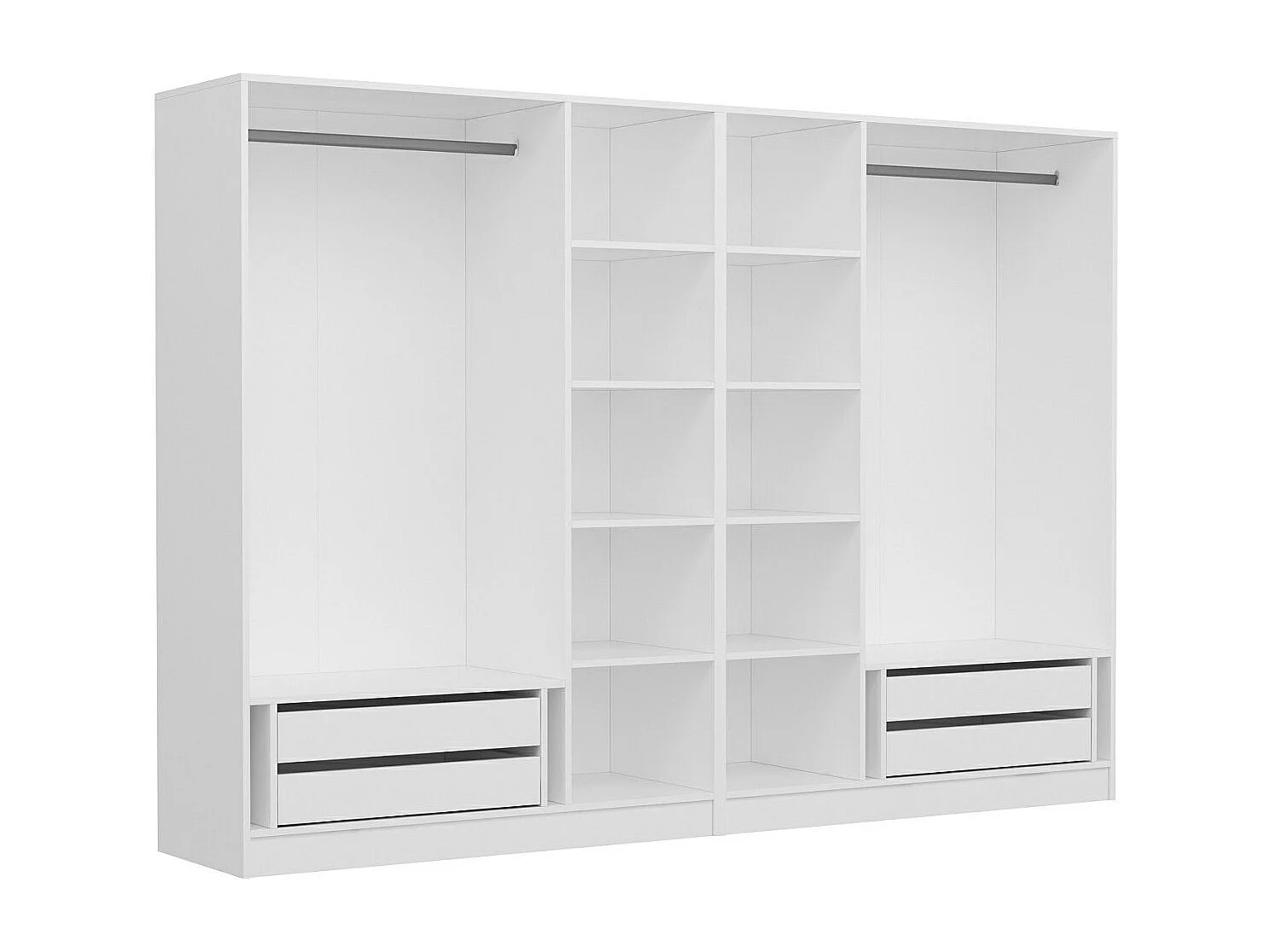 Armario Kale-4930 blanco 270x190x52 cm