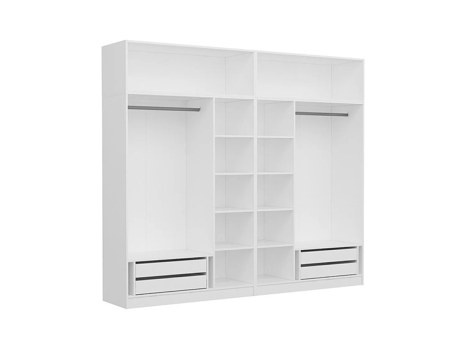 Armario Kale-3100 blanco 270x235x52 cm