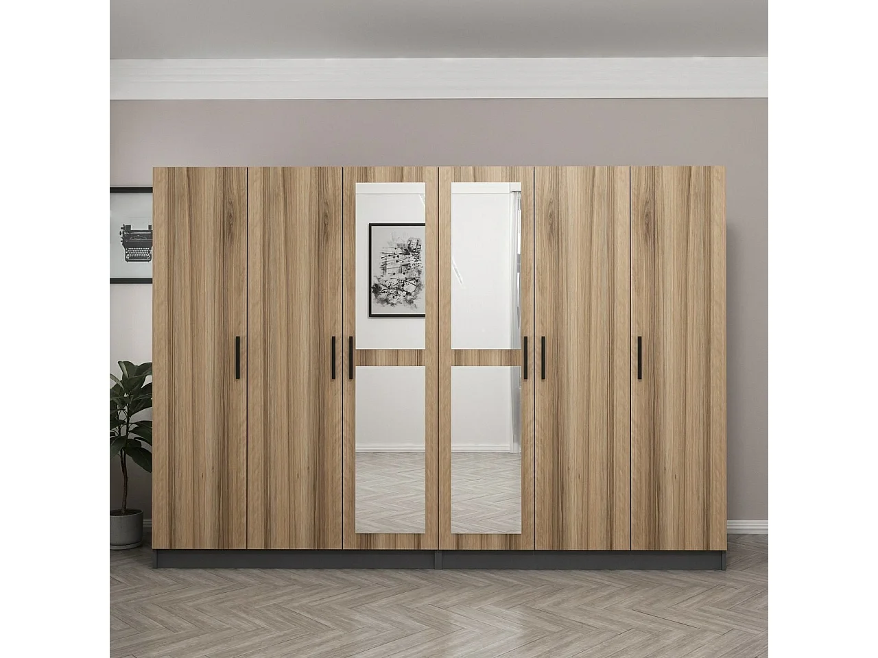 Armario Kale-5017 dore 270x190x52 cm