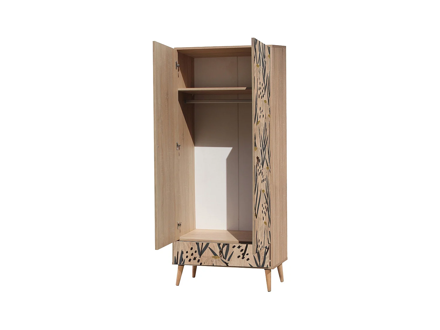 Armario City Daisy multicolor 80x190x45 cm