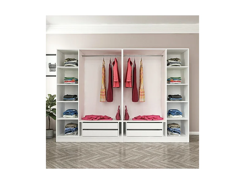 Armario Kale-5034 blanco 270x210x52 cm