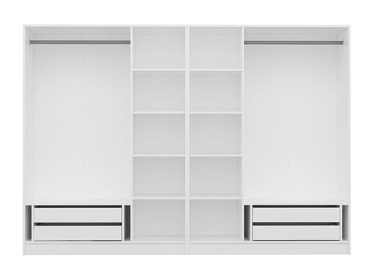 Armario Kale-5034 blanco 270x210x52 cm