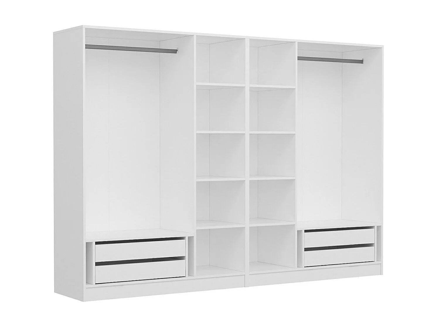 Guardaroba Kailua L167, Bianco, 210x270x52cm