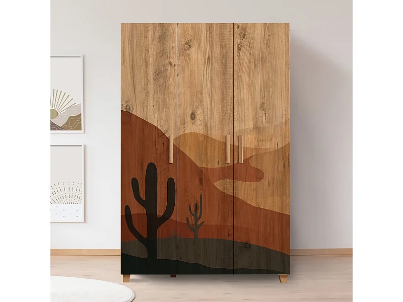 Armario Leva Hedera Desert color pino atlántico 120x189x48 cm