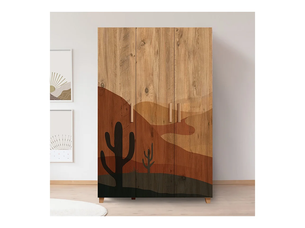 Armario Leva Hedera Desert color pino atlántico 120x189x48 cm