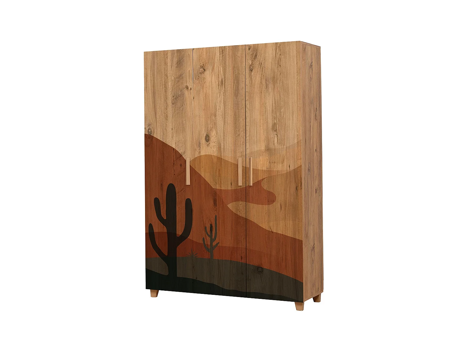 Armario Leva Hedera Desert color pino atlántico 120x189x48 cm