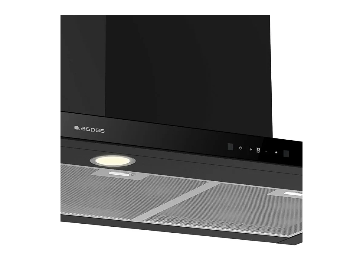 Campana extractora en T Aspes ACPT601AN 290W 634,1 m3/h A negro