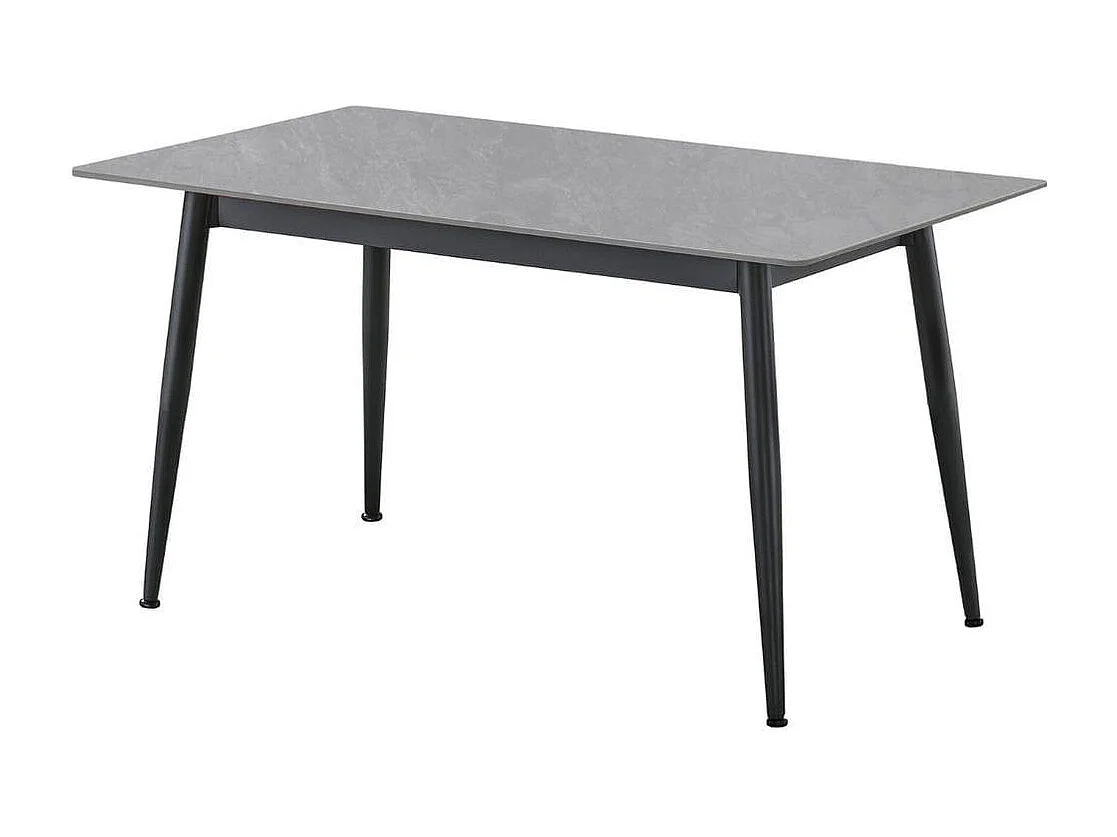 Mesa de comedor Berna diseño gres gris 75x140x80 cm Adec