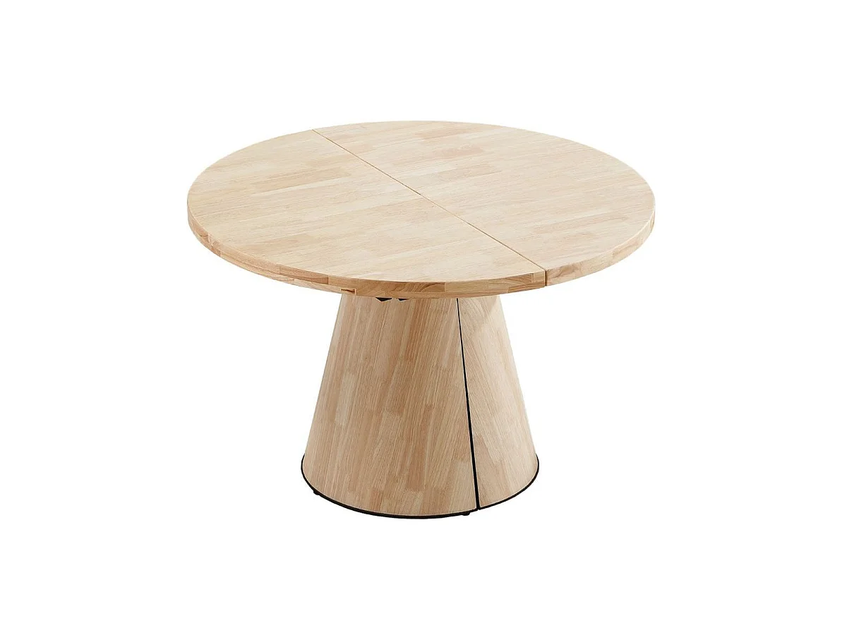Mesa de comedor Kenia redonda extensible nordish 76x120-160-200x120 cm Adec