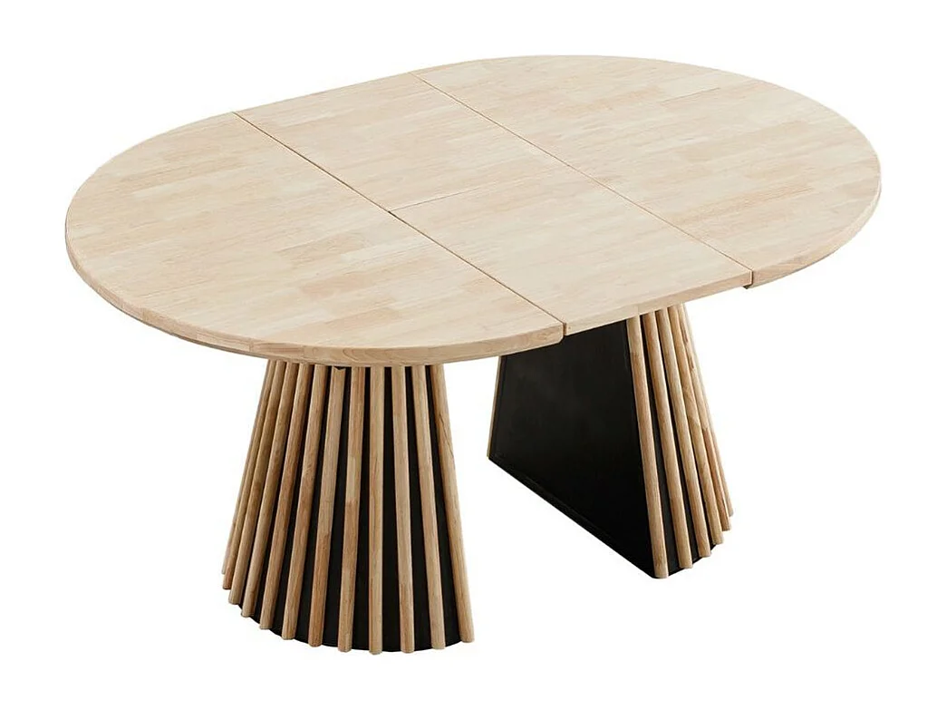 Mesa de comedor Grove redonda extensible nordish 76x120-160-200x120 cm Adec