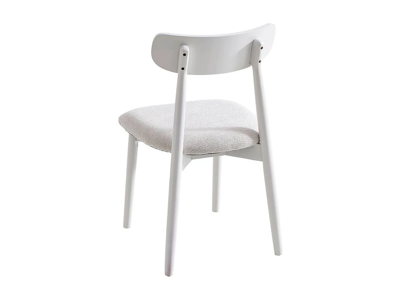 Pack de 2 sillas Shia asiento acolchado beige/blanco 83x49x42 cm Adec