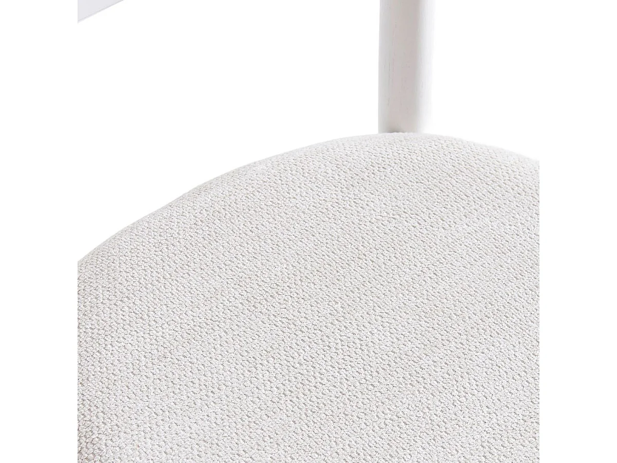 Pack de 2 sillas Shia asiento acolchado beige/blanco 83x49x42 cm Adec
