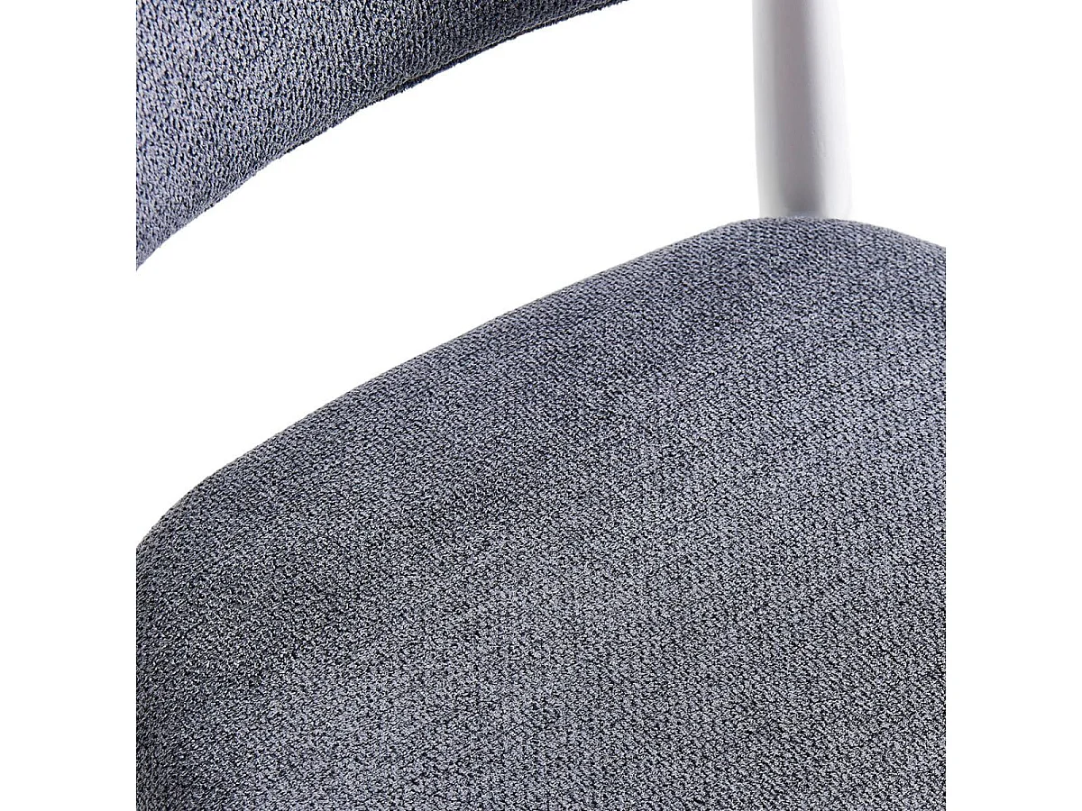 Pack de 2 sillas Vera respaldo curvo gris/blanco 79x48x45 cm Adec