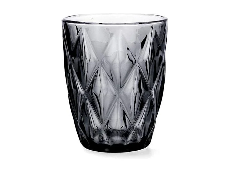 Pack 6 vasos Maia Quid vidrio gris 28 cl