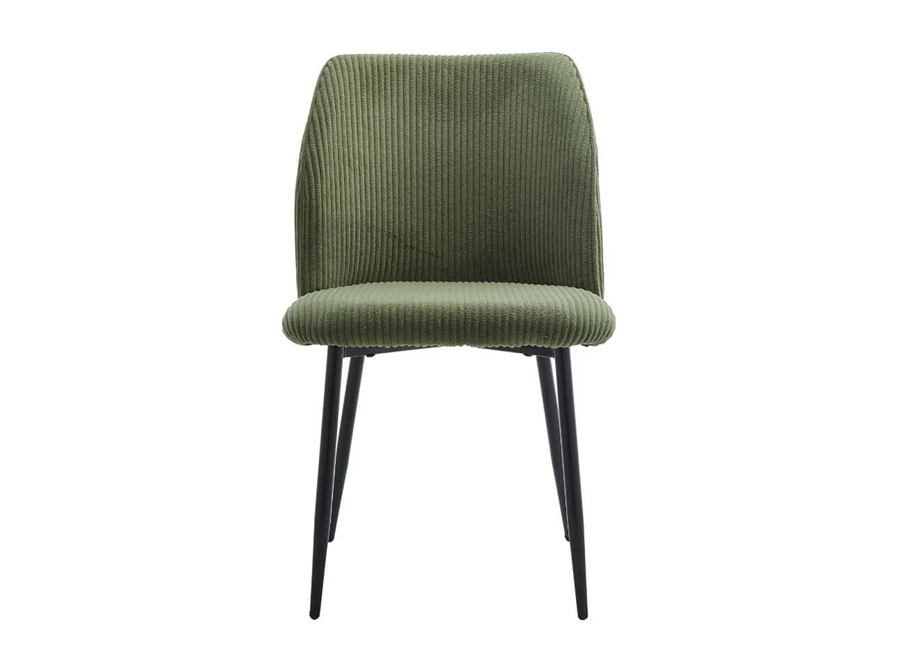 Silla de comedor Milán asiento acolchado verde oscuro 84x50x62 cm