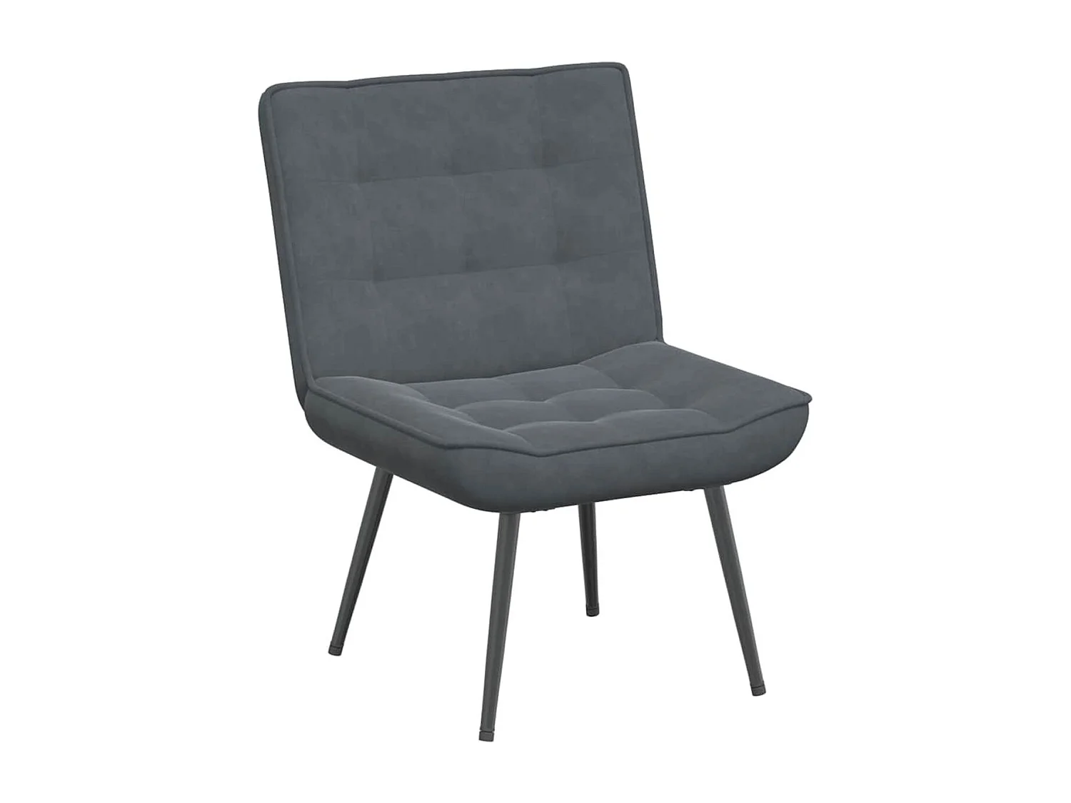 Sillón Luciérnaga acolchado gris oscuro 84x64x74 cm