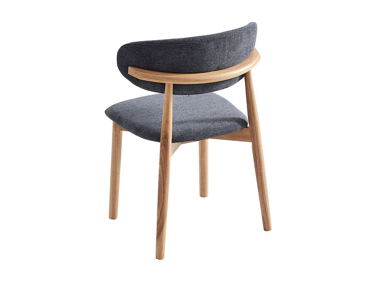 Pack de 2 sillas Vera respaldo curvo gris 79x48x45 cm Adec