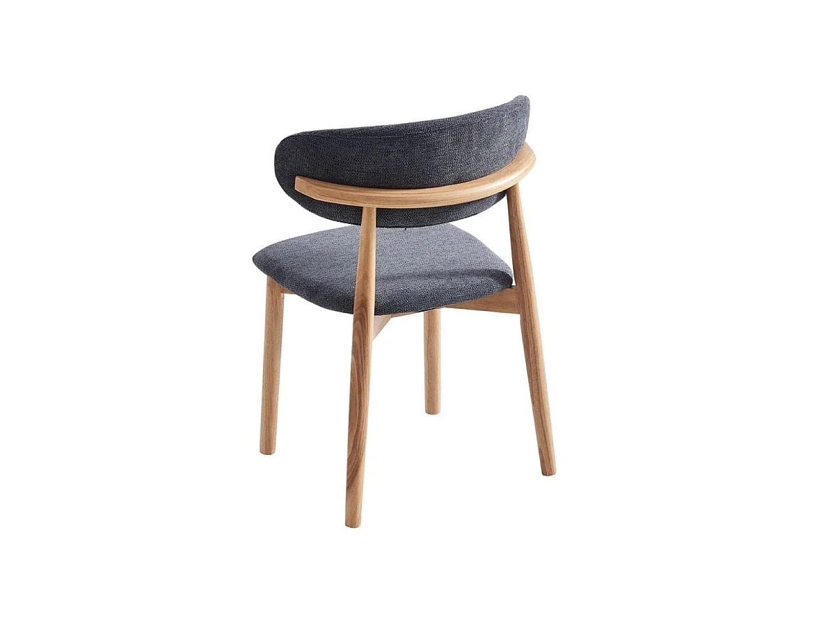 Pack de 2 sillas Vera respaldo curvo gris 79x48x45 cm Adec