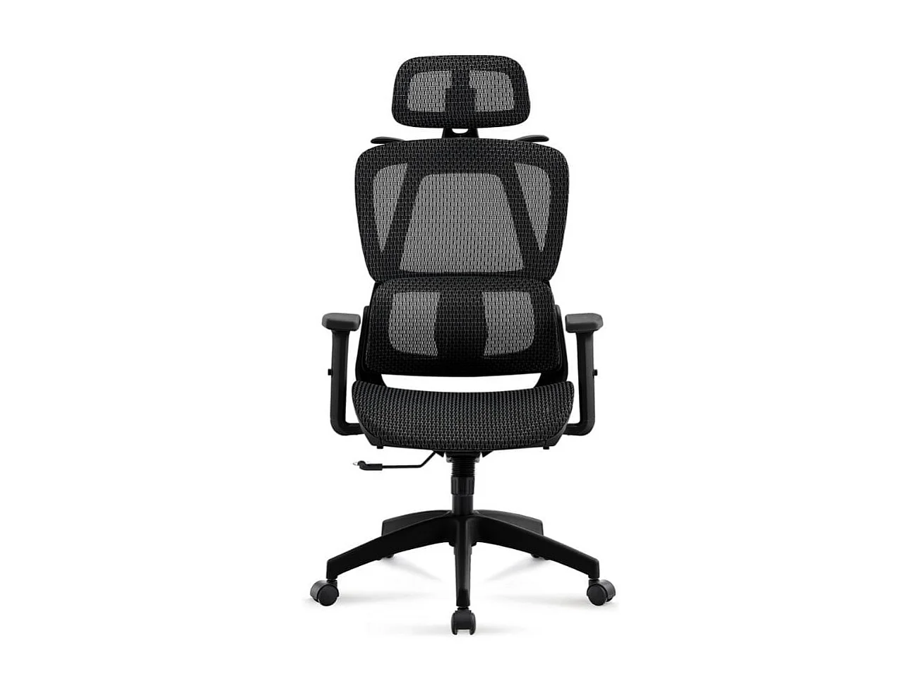 Silla de oficina Ergo altura regulable transpirable negro 118-124x70x70 cm Adec