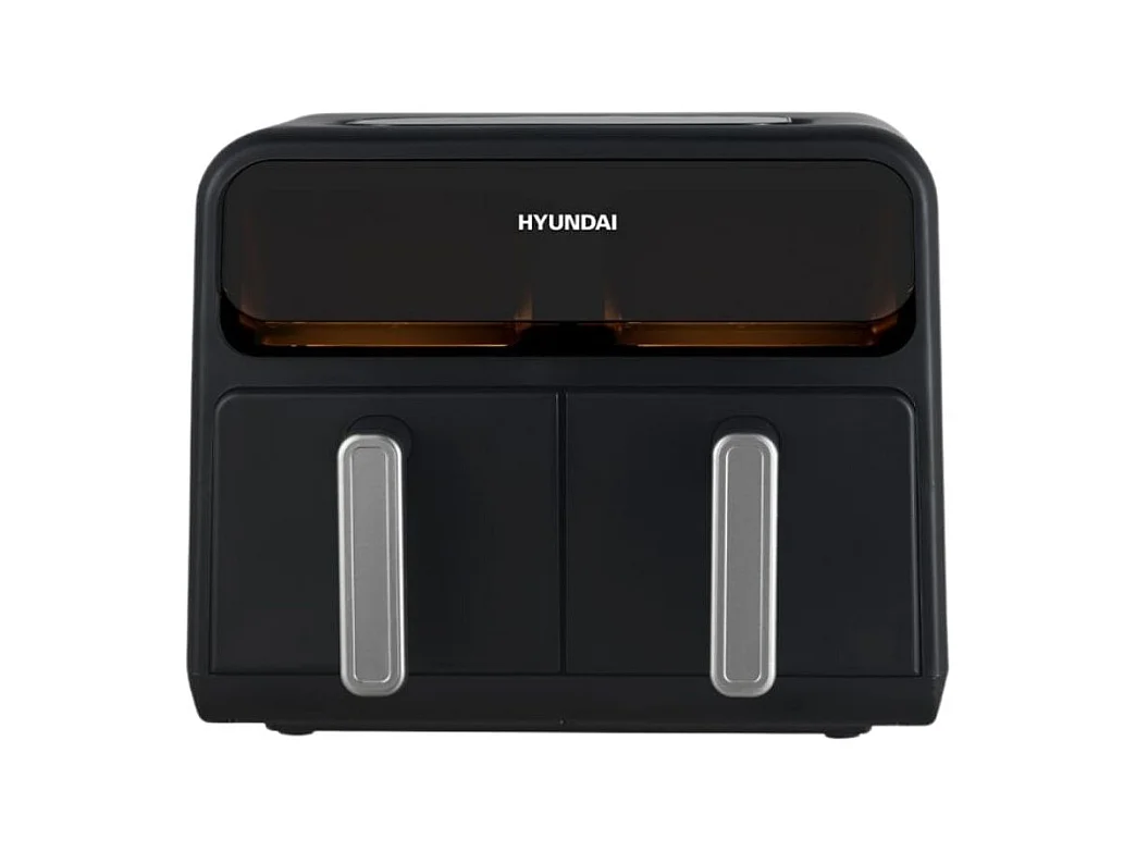 Freidora de aire Hyundai HAF8000DD 2400W 8L 2 cestas 8 programas negro